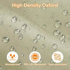 Sekey Balkon Sichtschutz aus Oxford-Gewebe, Taupe Sekey