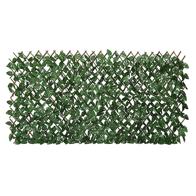 Sekey extendable willow fence with plastic leaves