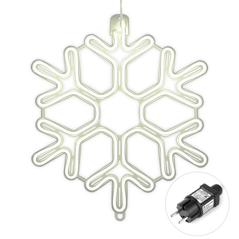 Salcar 40 cm LED snowflake neon light