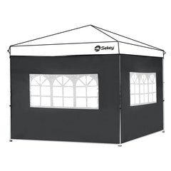 Sekey 3×3m Seitenwand für Pavillon, 2er Set, mit 2 Fenster