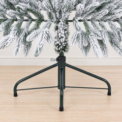 Salcar Halb-Weihnachtsbaum mit Schnee 180/210 cm – Künstlicher Christbaum aus 100 % PE