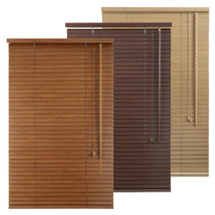 Sekey Holzjalousie Klemmfix ohne Bohren – Echtholz Jalousie mit 35 mm Lamellen in Eichenoptik, flexible Montage für Fenster