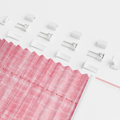 Sekey Plissee ohne Bohren – Lichtschutz Rollo Klemmfix aus Vliesstoff für Fenster & Türen, Rosa