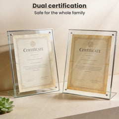 Sekey Klapptrittleiter 2 & 3 Stufen – Rutschfeste Trittleiter mit Stahlrahmen & Aluminiumstufen, TÜV & SGS geprüft, bis 150 kg, Schwarz