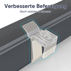 Sekey Duo Doppelrollo Klemmfix Schnurlos - Ohne Bohren, Faltrollo für Fenster & Türen SEKEYMALL