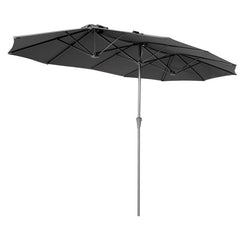 Sekey 220 × 400 cm double parasol with crank, UV50+