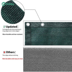 Sekey balcony privacy screen made of 220 g/m² HDPE, green