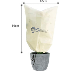 Sekey winter protection pot plant bag made of 50 g/m² nonwoven fabric, beige