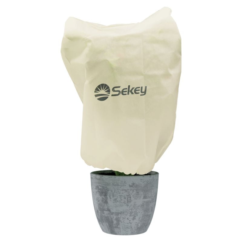 Sekey winter protection pot plant bag made of 50 g/m² nonwoven fabric, beige