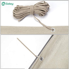 Sekey balcony privacy screen made of 220 g/m² HDPE, taupe