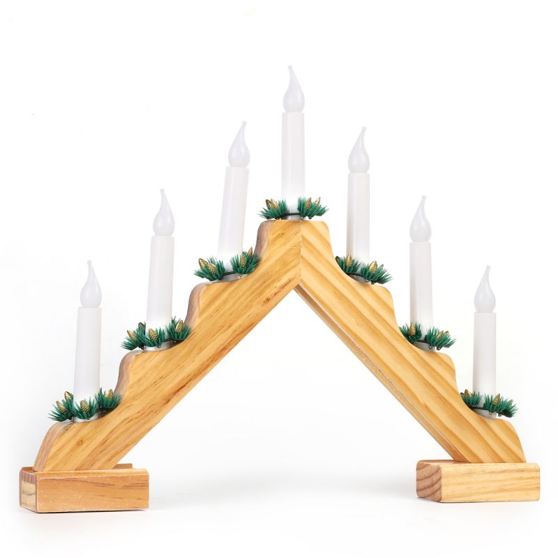 Salcar LED candle arch battery operated, 7 LEDs