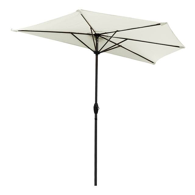 Sekey 270 cm half-round parasol with crank, sun protection UV50+