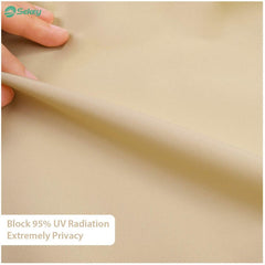Sekey balcony privacy screen made of 100% polyester, beige