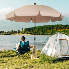 Sekey ∅ 200 cm parasol with valance, sun protection UV25+