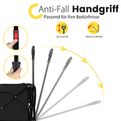 Sekey 4020 Folding Wagon 150kg with Brakes &amp; Wide Tires – Robust Handcart for Off-Road &amp; Outdoor Use