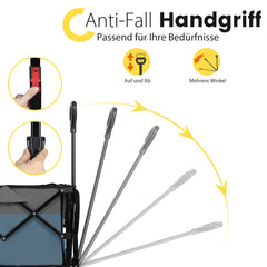 Sekey XXL Bollerwagen Faltbar 150L – Mit Bremsen, 150 kg Tragkraft, Breite All-Terrain-Reifen, Patentierter 4-Wege-Faltmechanismus, Kein Aufbau nötig (Modell 4020)