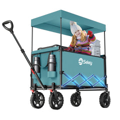 Sekey 150L / 150KG Foldable handcart with roof, brakes