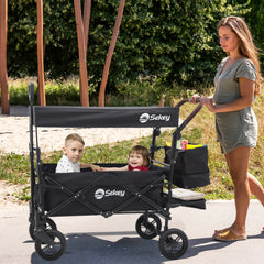 Sekey 150KG Foldable Wagon with Canopy, Children's Handcart, 5050 