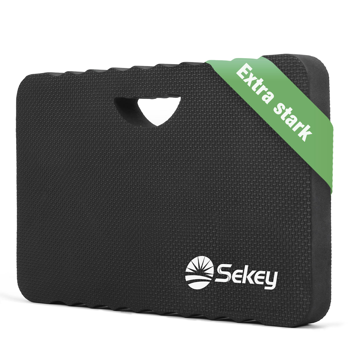 Sekey Kniekissen Gartenarbeit – 40 mm Extra Dicke Knie-Matte aus EVA, Rutschfest & Wasserfest, Multifunktionale Knieunterlage mit Griff, 43×28×4 cm