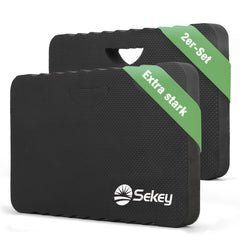 Sekey Kniekissen Gartenarbeit – 40 mm Extra Dicke Knie-Matte aus EVA, Rutschfest & Wasserfest, Multifunktionale Knieunterlage mit Griff, 43×28×4 cm