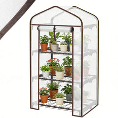 Sekey Mini Tomatengewächshaus 3 Etagen – Winterfestes Balkon-Gewächshaus für Indoor & Outdoor mit flexiblem Pflanzsystem