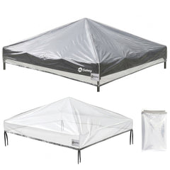 Sekey Faltpavillon 3x3 m mit 4 Seitenteilen & transparentem EVA-Regenschutz – Wasserdichter Gartenpavillon, Pop-Up Partyzelt mit 420D Oxford-Gewebe & UPF 50+