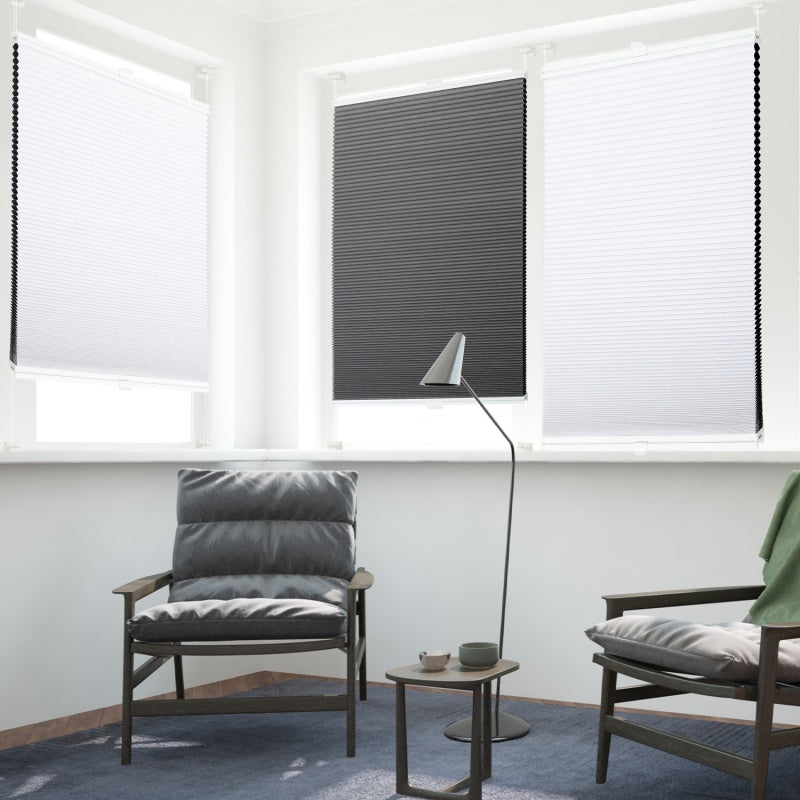 Sekey honeycomb pleated blind without drilling, two-tone, reversible