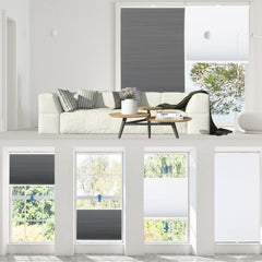 Sekey Wabenplissee ohne Bohren, zweifarbig, wendbar