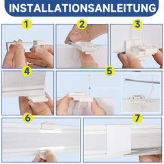 Sekey Wabenplissee ohne Bohren, zweifarbig, wendbar