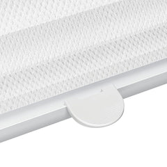Sekey Plissee ohne Bohren, Lichtdurchlässiges Fensterplissee aus Vliesstoff, Klemmfix Jalousie, Weiß