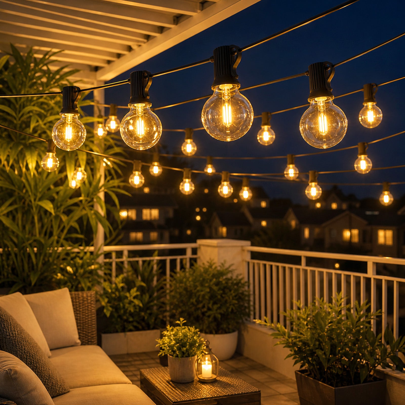 Salcar G40 Solar Lichterkette Außen 7m, 23FT, LED Solarleuchte Outdoor – sekeymall