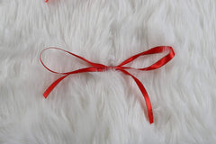 Salcar Weihnachtsbaumdecke Weiß – Runde Plüsch Christbaumdecke aus Kunstfell, Deko für Weihnachtsbaum, Party & Hochzeit Salcar