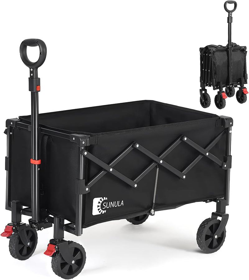 Sekey 80L / 100KG Foldable Handcart, with Brakes, Half Weight