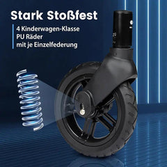 Sekey 110L / 150KG Faltbarer Bollerwagen mit Dach, Schiebegriff, Fußbreme, PU Räder, 5050 Sekey