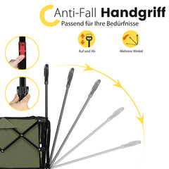 Sekey 120L /135 Foldable Handcart with Brakes Handcart Off-Road Tires