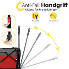 Sekey 120L /135 Foldable Handcart with Brakes Handcart Off-Road Tires