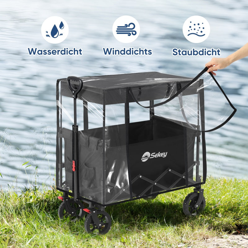 Sekey Bollerwagen Regenschutz für Dach-S 4018, 75x50x65cm