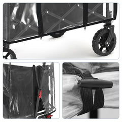 Sekey Bollerwagen Regenschutz, 75x50x65cm