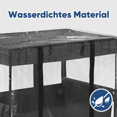 Sekey Bollerwagen Regenschutz, 75x50x65cm