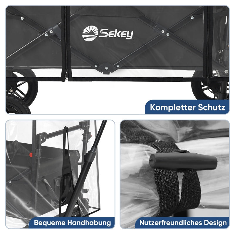 Sekey Bollerwagen Regenschutz für Dach-SS 5050, 110x60x75cm