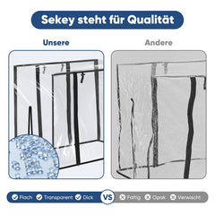 Sekey Bollerwagen Regenschutz, 110x60x75cm