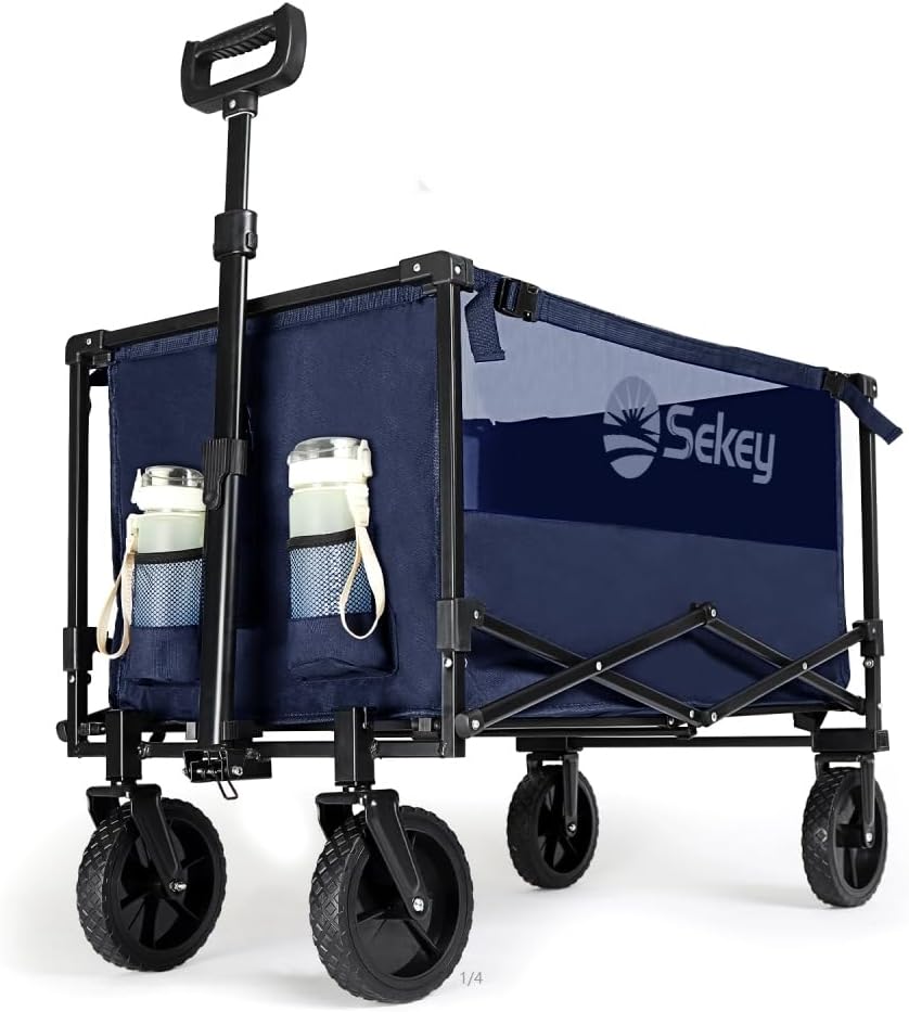 Sekey 160L / 100KG Foldable Handcart, with Practical Zipper