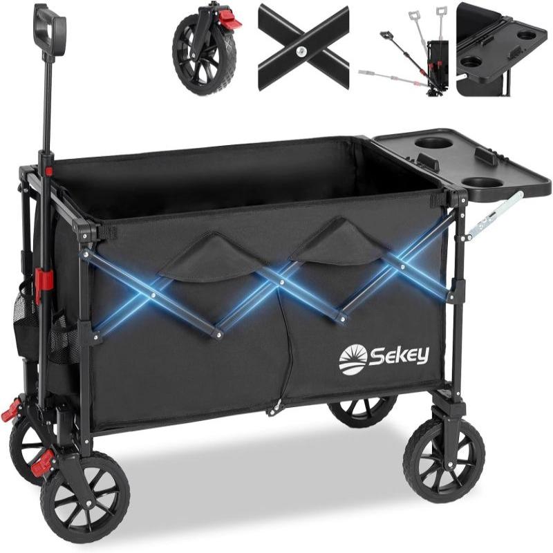 Sekey 150L / 150KG Foldable handcart, with brakes and foldable table top