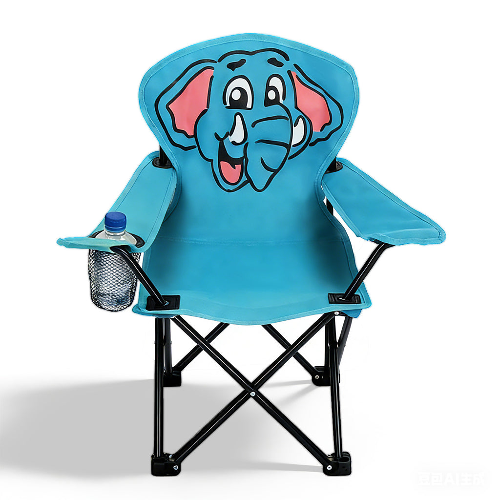 campingstühle für kinder Sunula Kinder Klappstuhl Outdoor – Campingstuhl mit Elefant-Motiv Blau – sekeymall