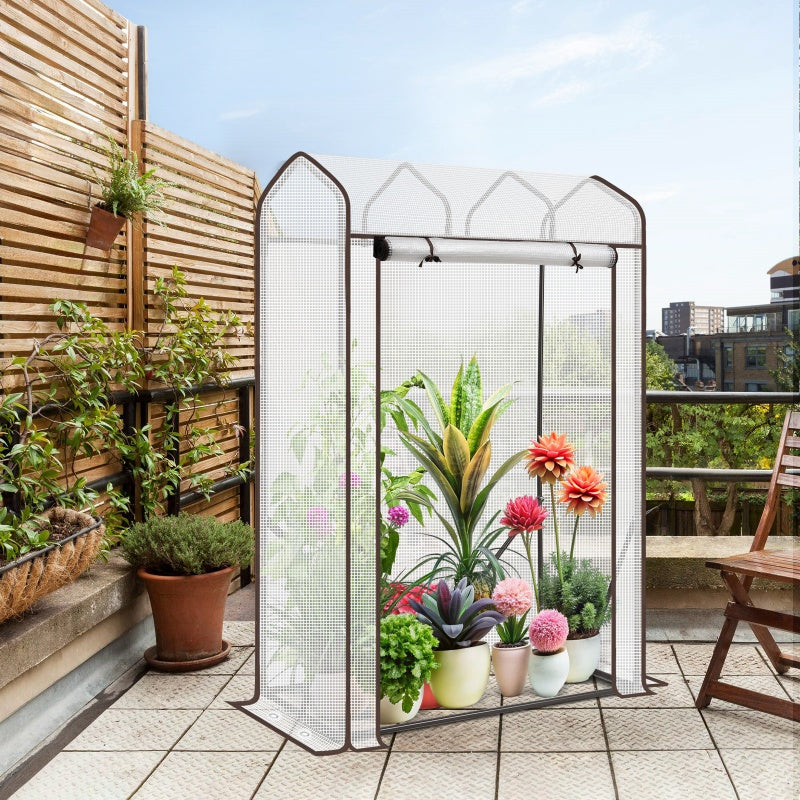 Sekey foil greenhouse with pitched roof, 100 x 50 x 150 cm