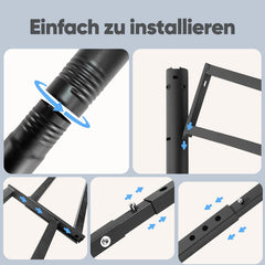 Sekey Garten Pavillon 3x3 m Wasserdicht Stabil Partyzelt, Gartenzelt mit 4 Seitenteile Reißverschluss, 180g/㎡ Polyester