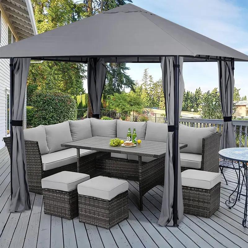 TOOLPORT Moskitonetz Für Gartenpavillon Sunset Classic 3x3 M - Polyester - Insektengitter Mit Reiverschluss Champagner 48524586 TOOLPORT Moskitonetz Für Gartenpavillon Sunset Classic 3x3 M - Polyester - Insektengitter Mit Reiverschluss Champagner 48524586