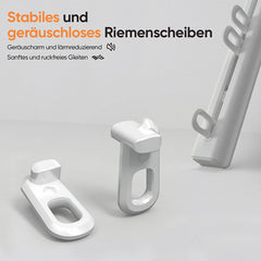 Sekey Gardinenstange Ausziehbar Gardinenschiene 1-läufig Alu-Vorhangschiene teleskopisch