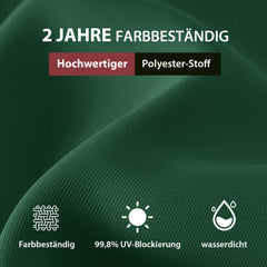 Sekey 300 x 200 cm Alu Sonnenschirm mit Kurbel, Sonnenschutz UV50+