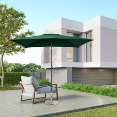 Sekey 300 x 200 cm Alu Sonnenschirm mit Kurbel, Sonnenschutz UV50+